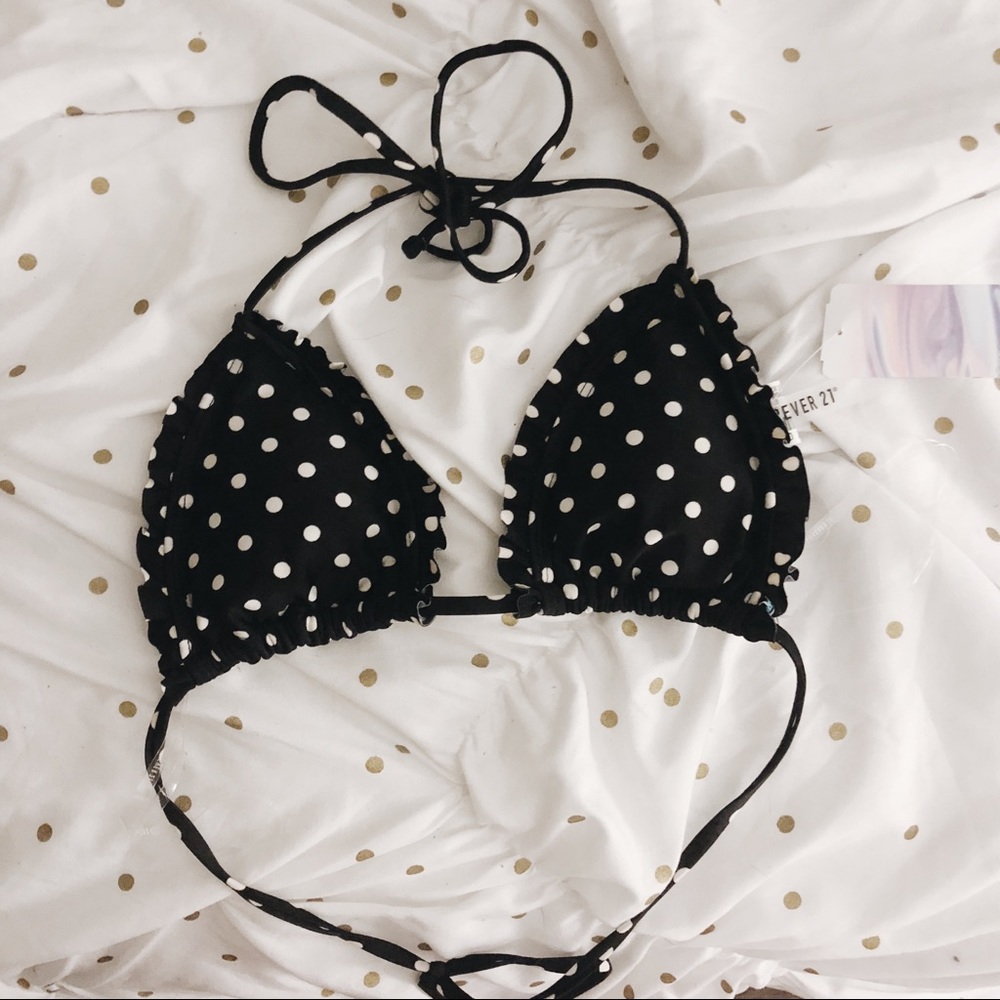 Black Triangle Bikini Top